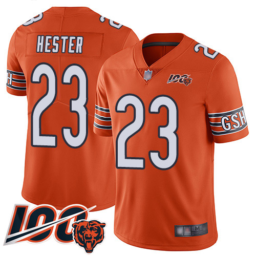 Chicago Bears Limited Orange Men Devin Hester Alternate Jersey NFL Football #23 100th Season->youth nfl jersey->Youth Jersey